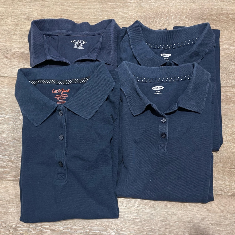 Girl’s Size 14 Uniform Polo Shirts Bundle